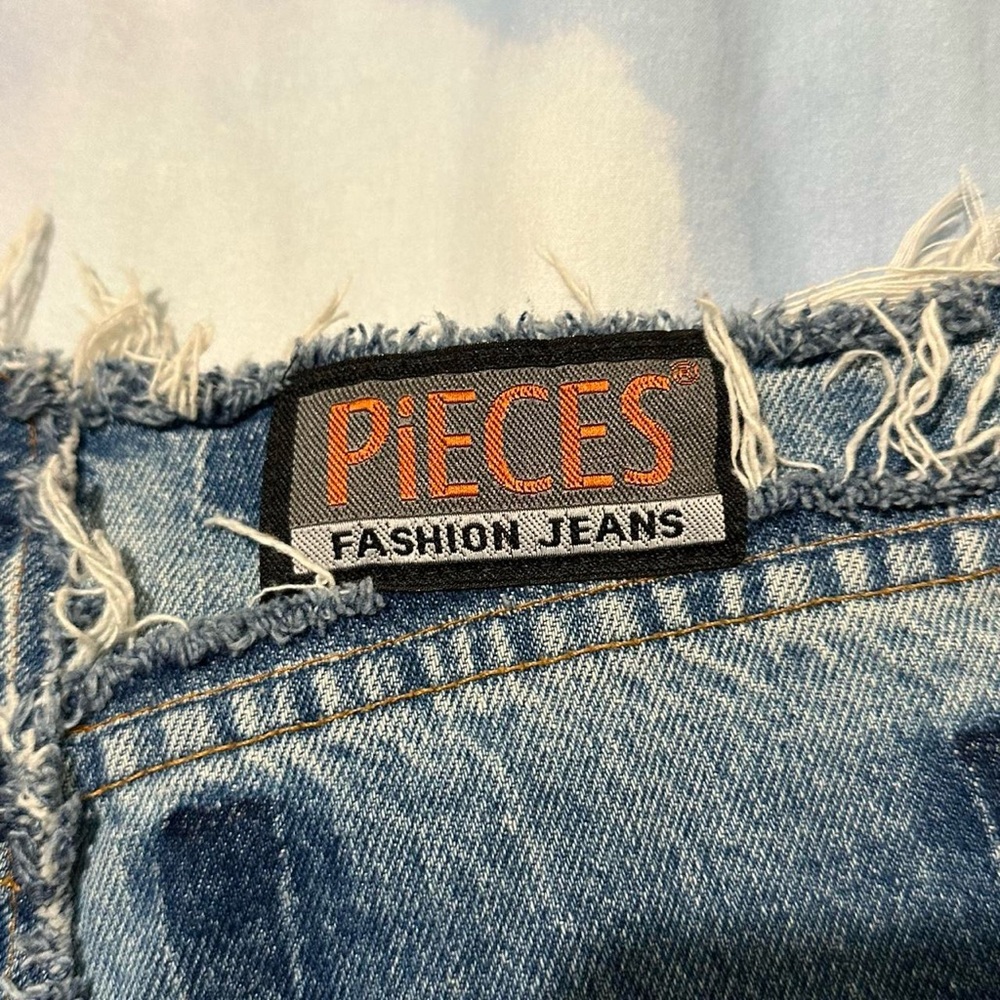 Vintage y2k denim ultra mini skirt by Pieces - Picture 6 of 7